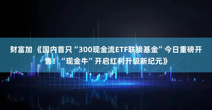 财富加 《国内首只“300现金流ETF联接基金”今日重磅开售！“现金牛”开启红利升级新纪元》